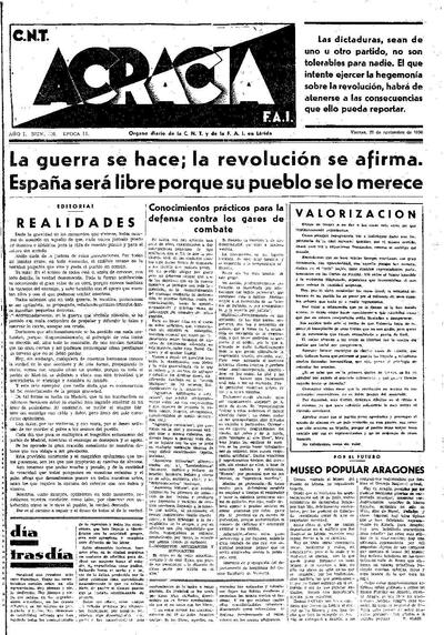 ACRACIA, 27/11/1936 [Issue]
