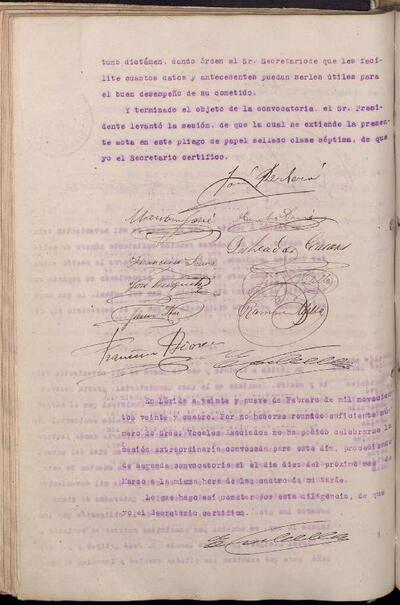 Actes de la Junta Municipal, 29/2/1924, DiligÃ¨ncia [Minutes]