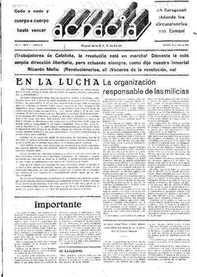 ACRACIA, 28/7/1936 [Issue]
