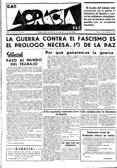 ACRACIA, 13/11/1936 [Issue]