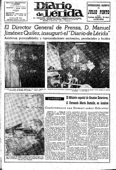 DIARIO DE LÉRIDA , 17/5/1966 [Exemplar]