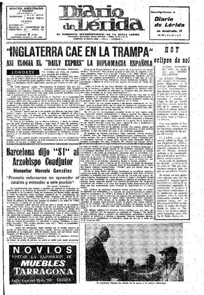 DIARIO DE LÉRIDA , 20/5/1966 [Ejemplar]