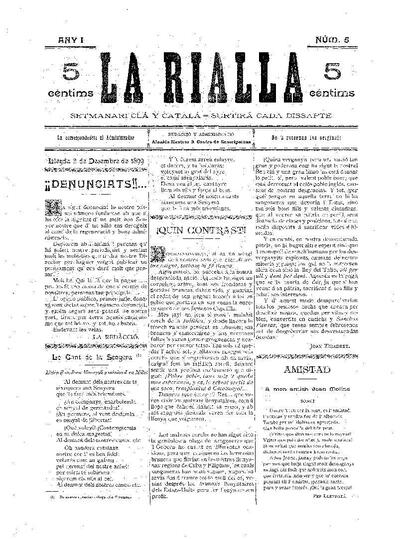 RIALLA, LA, 2/12/1899 [Exemplar]