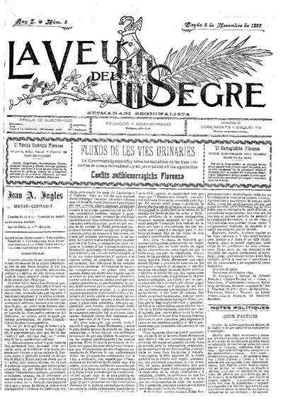 VEU DEL SEGRE, LA , 5/11/1899 [Issue]