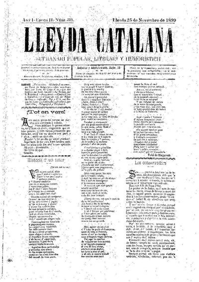 LLEYDA CATALANA, 25/11/1899 [Issue]