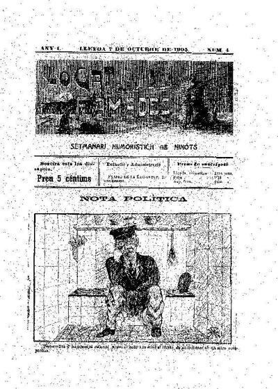 GAT DEL FAMADES, LO, 7/10/1905 [Ejemplar]