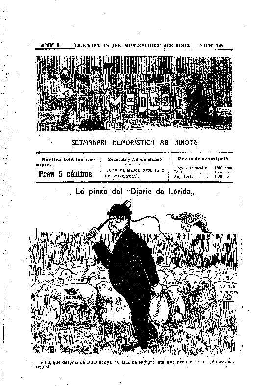 GAT DEL FAMADES, LO, 18/11/1905 [Ejemplar]