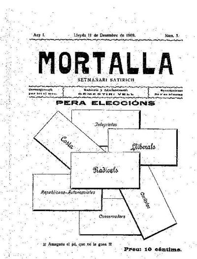 MORTALLA, 11/12/1909 [Ejemplar]
