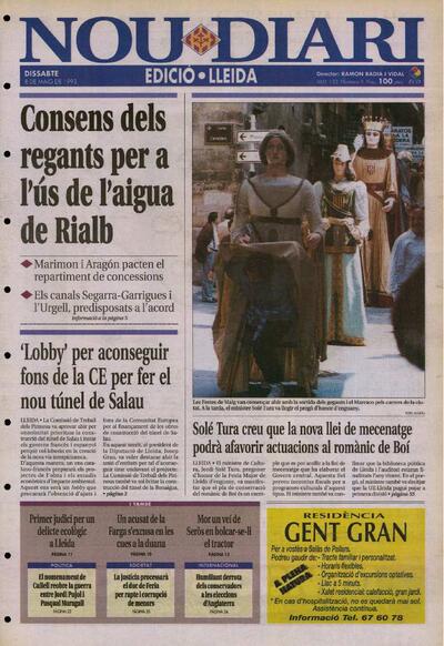 NOU DIARI, 8/5/1993 [Issue]