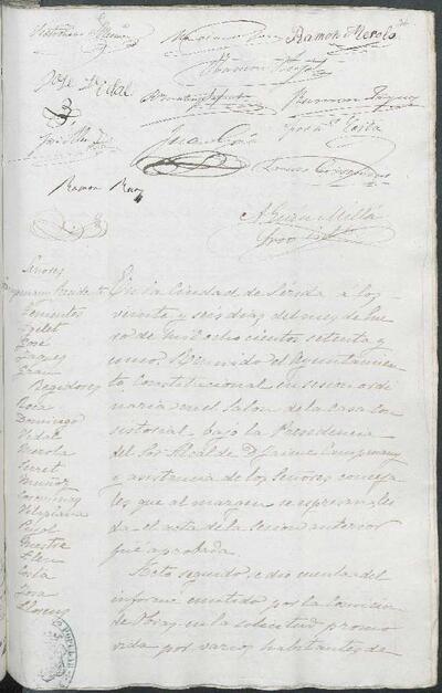 Actes del Ple de l'Ajuntament de Lleida, 26/1/1875 [Minutes]