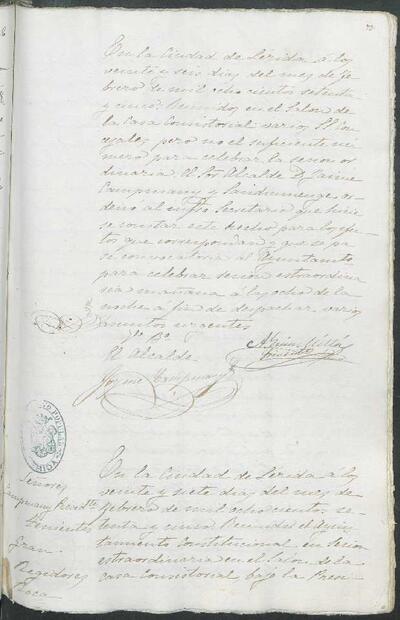 Actes del Ple de l'Ajuntament de Lleida, 26/2/1875 [Acta]