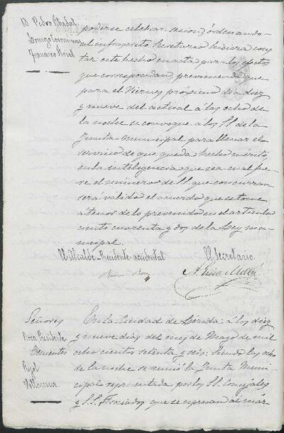 Actes de la Junta Municipal, 19/5/1876 [Acta]