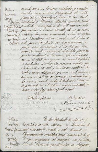 Actes de la Junta Municipal, 21/11/1877 [Minutes]
