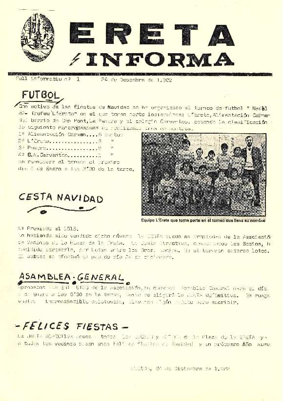 ERETA INFORMA, 1/1/1982 [Issue]