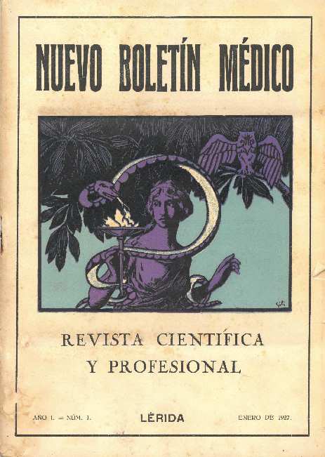 NUEVO BOLETÍN MÉDICO, 1/1/1927 [Issue]