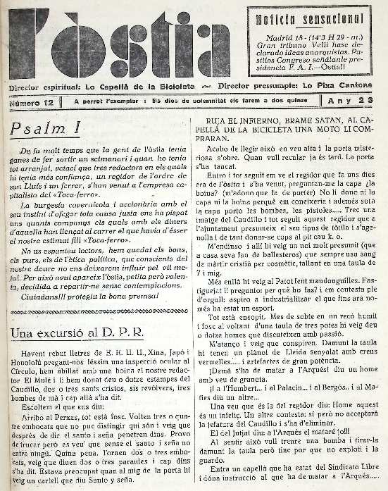 ÒSTIA, L', 1/1/1931 [Issue]