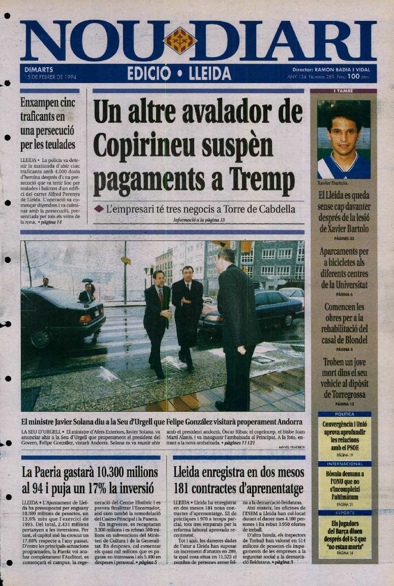 NOU DIARI, 15/2/1994 [Issue]