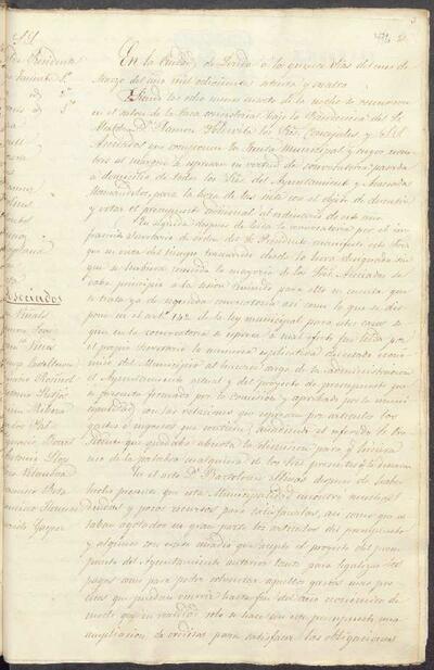 Actes de la Junta Municipal, 15/3/1874 [Minutes]