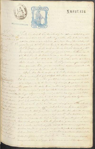 Actes de la Junta Municipal, 10/10/1874 [Minutes]