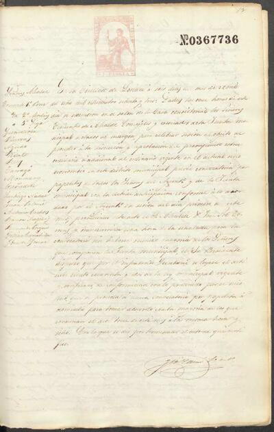 Actes de la Junta Municipal, 6/4/1873 [Minutes]