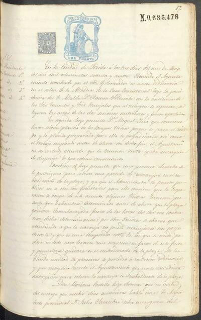 Actes del Ple de l'Ajuntament de Lleida, 3/3/1874 [Minutes]