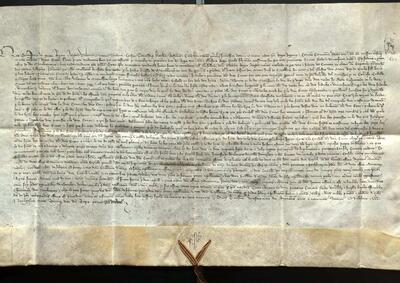 Aprovaci&oacute; reial d&rsquo;uns cap&iacute;tols en els quals s&rsquo;atorguen al rei i als seus oficials la participaci&oacute; en l'exercici de la jurisdicci&oacute; criminal dels llocs termes del marquesat de Camarasa. [Document d&rsquo;arxiu]