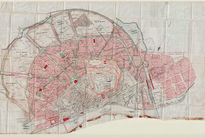 Plànol general del projecte d'eixample de Lleida. Full n. 1. [Archive document]