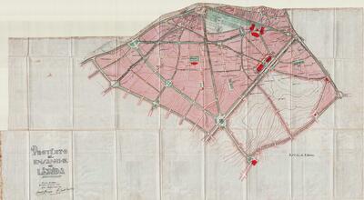Plànol general del projecte d'eixample de Lleida. Full n. 2. [Archive document]