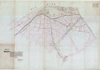 Plànol del projecte d'eixample dels arquitectes Adolf Florensa i R. Giralt. Full n. 2. [Archive document]